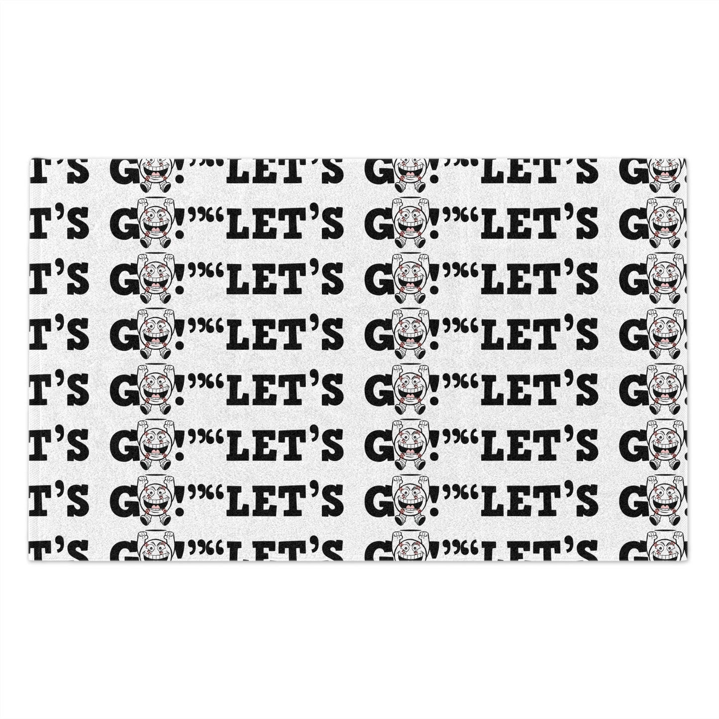 "Let's Go" Rally Towel Pattern, 11x18